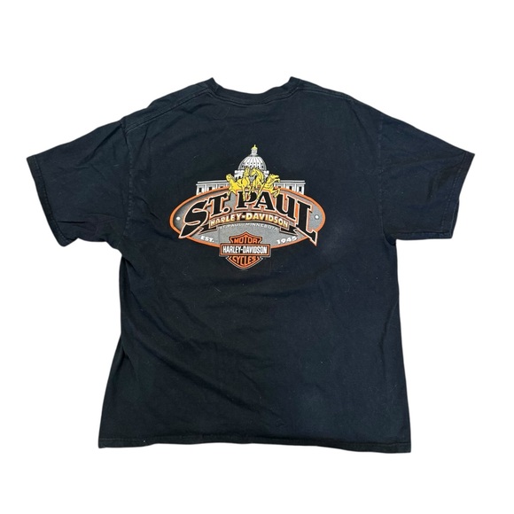 Harley-Davidson Charcoal Tee with Classic Logo - Picture 4 of 7